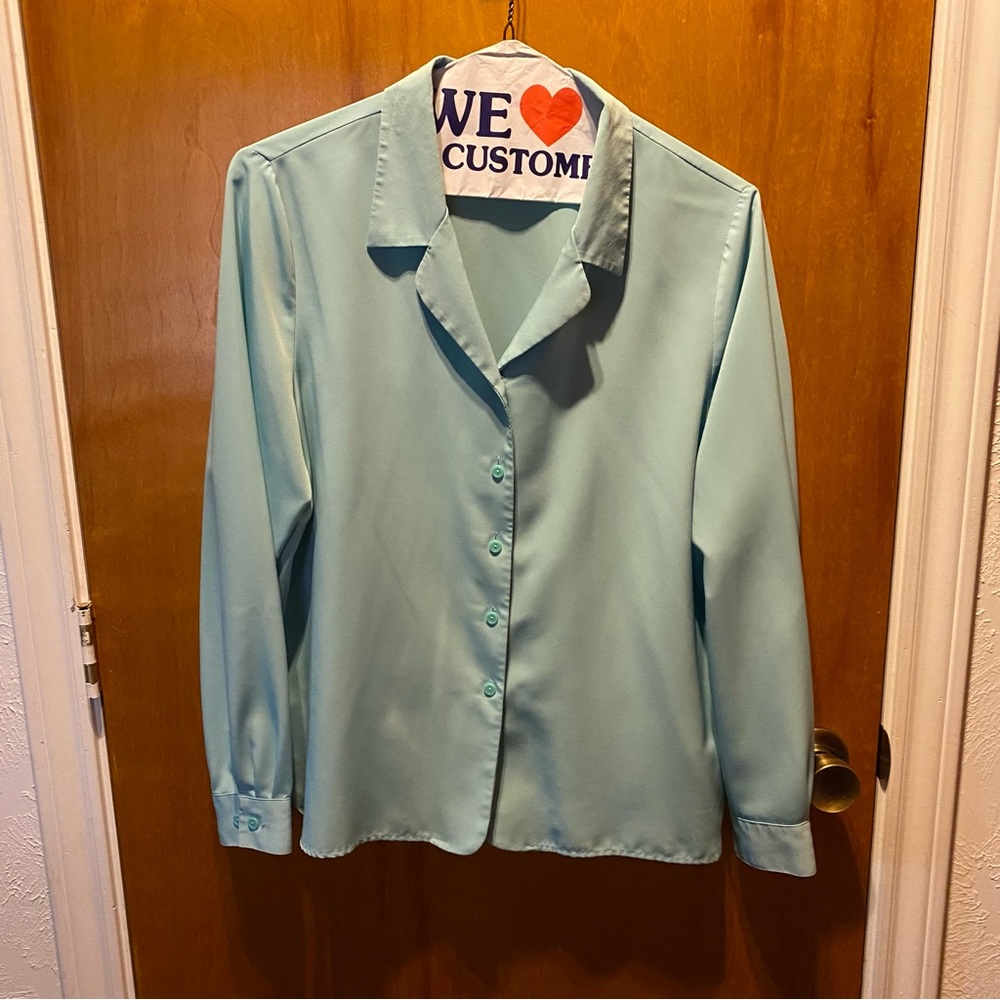 Liz Baker Blue Dress Shirt